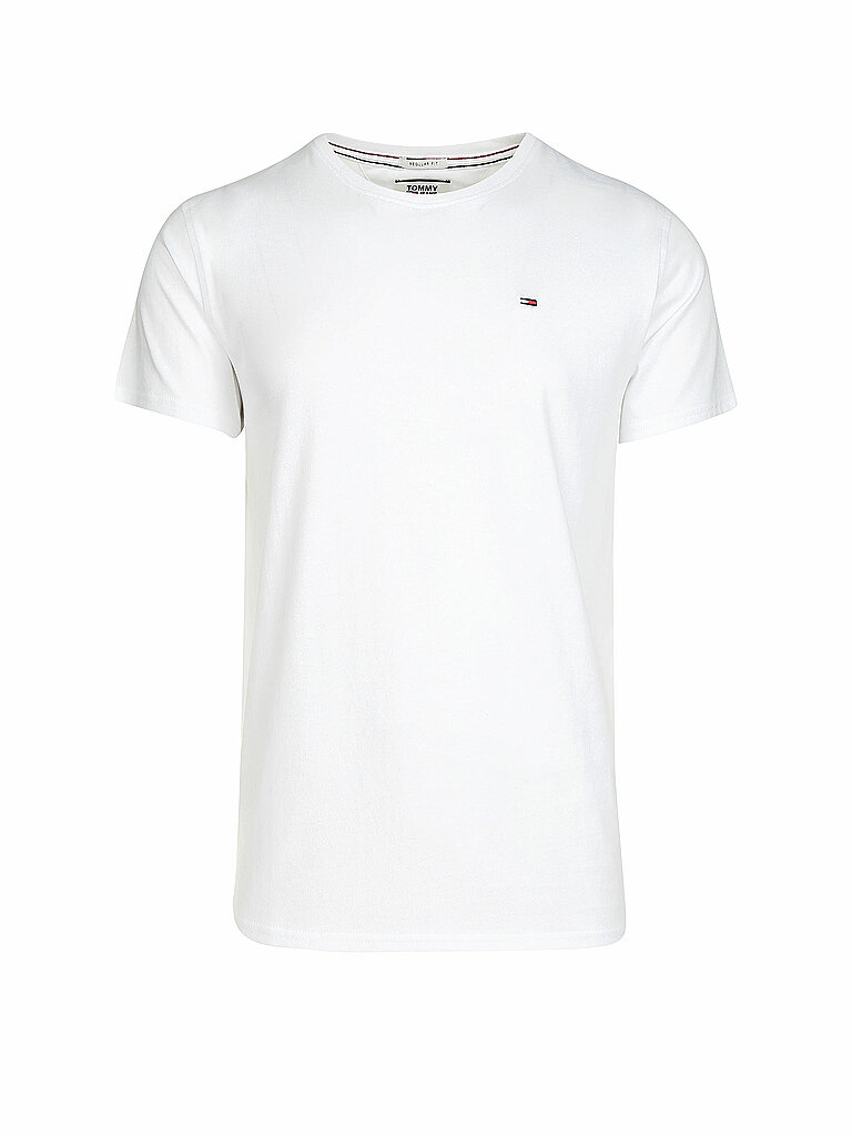 TOMMY JEANS Basic T-Shirt weiß | S